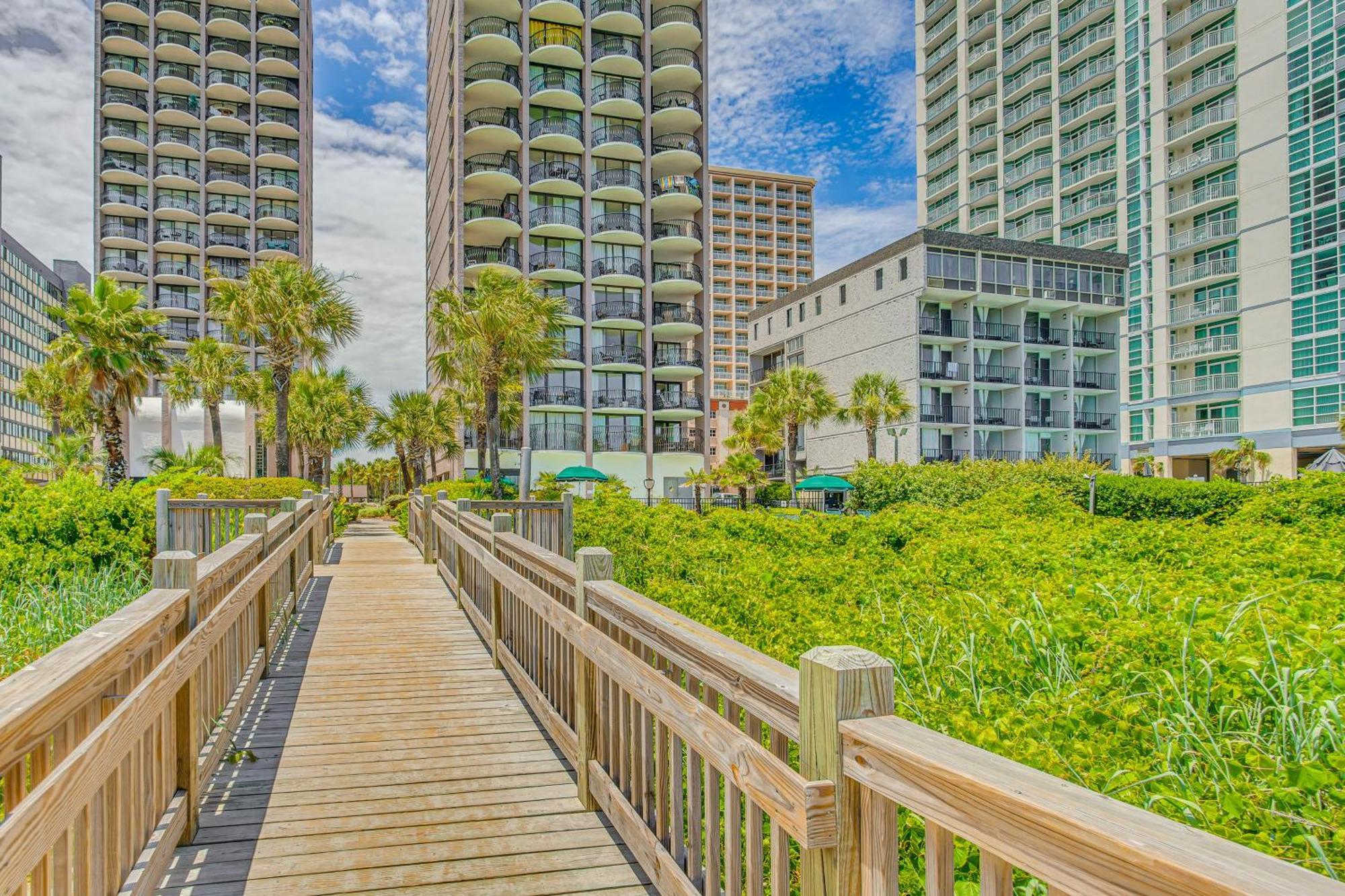 Myrtle Beach Oceanfront Condo With Covered Balcony! Kültér fotó